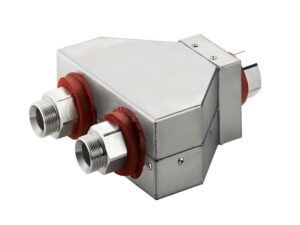 Twin distributing adapter 8890134 M38x1.5 f to 2x M38x1.5 m